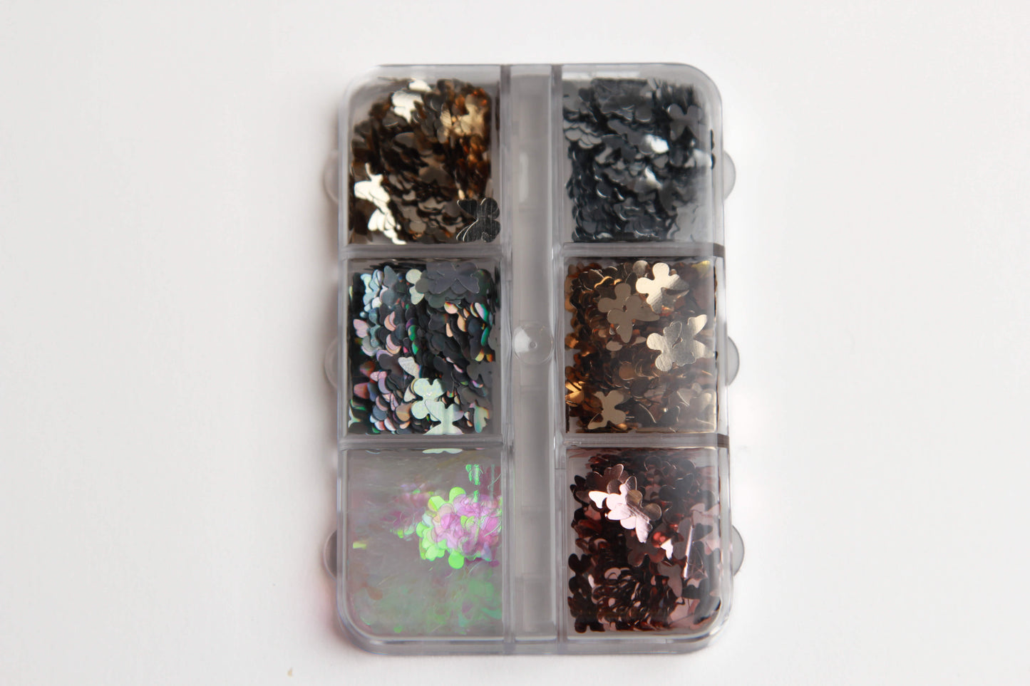 6 Colors Butterfly Glitter Nail Sequins