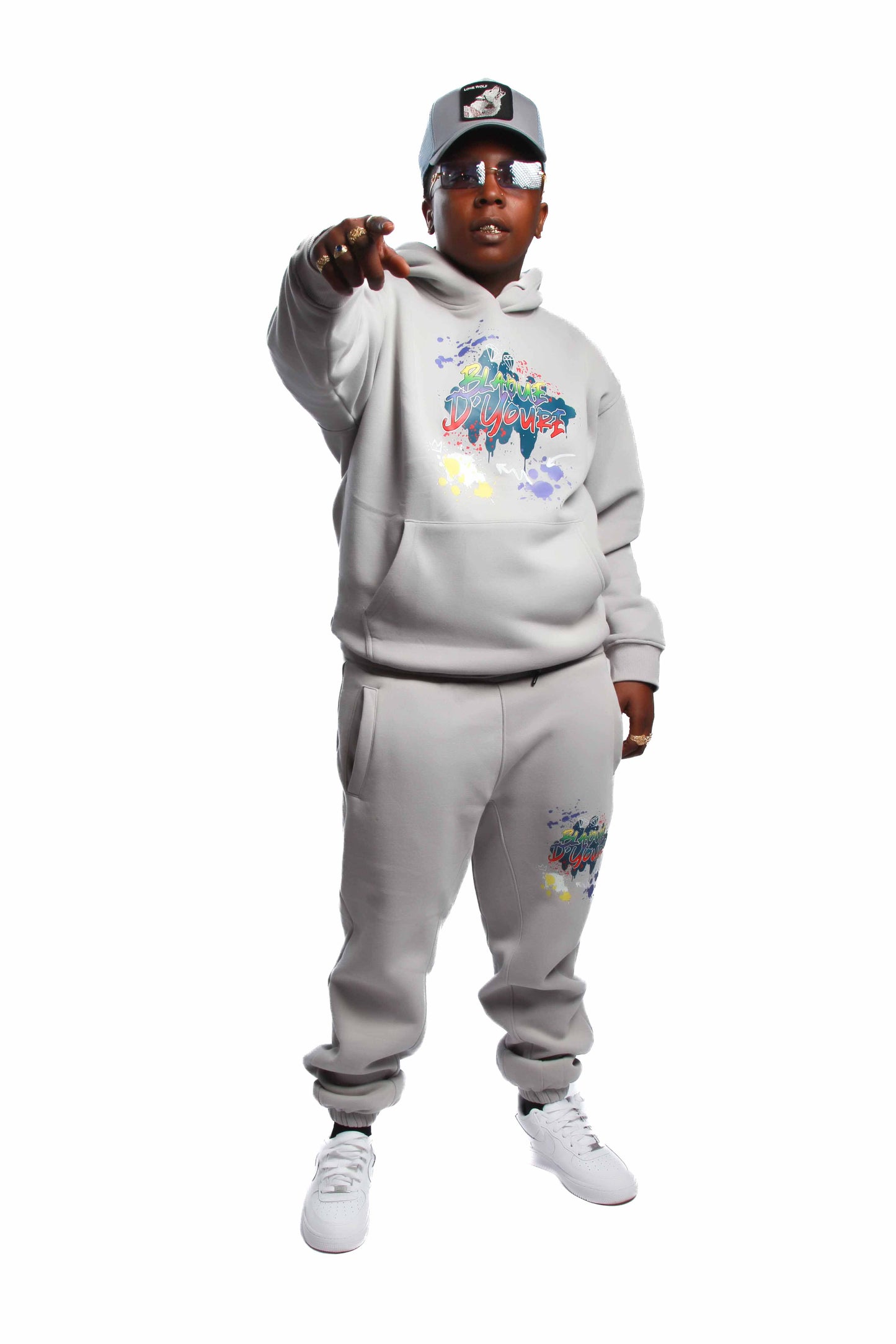 Blaque D' Youre Sweatsuit-Grey