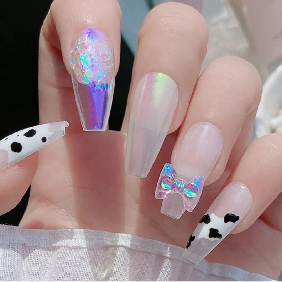 125 Pieces 3D Bow Tie Nail Charms