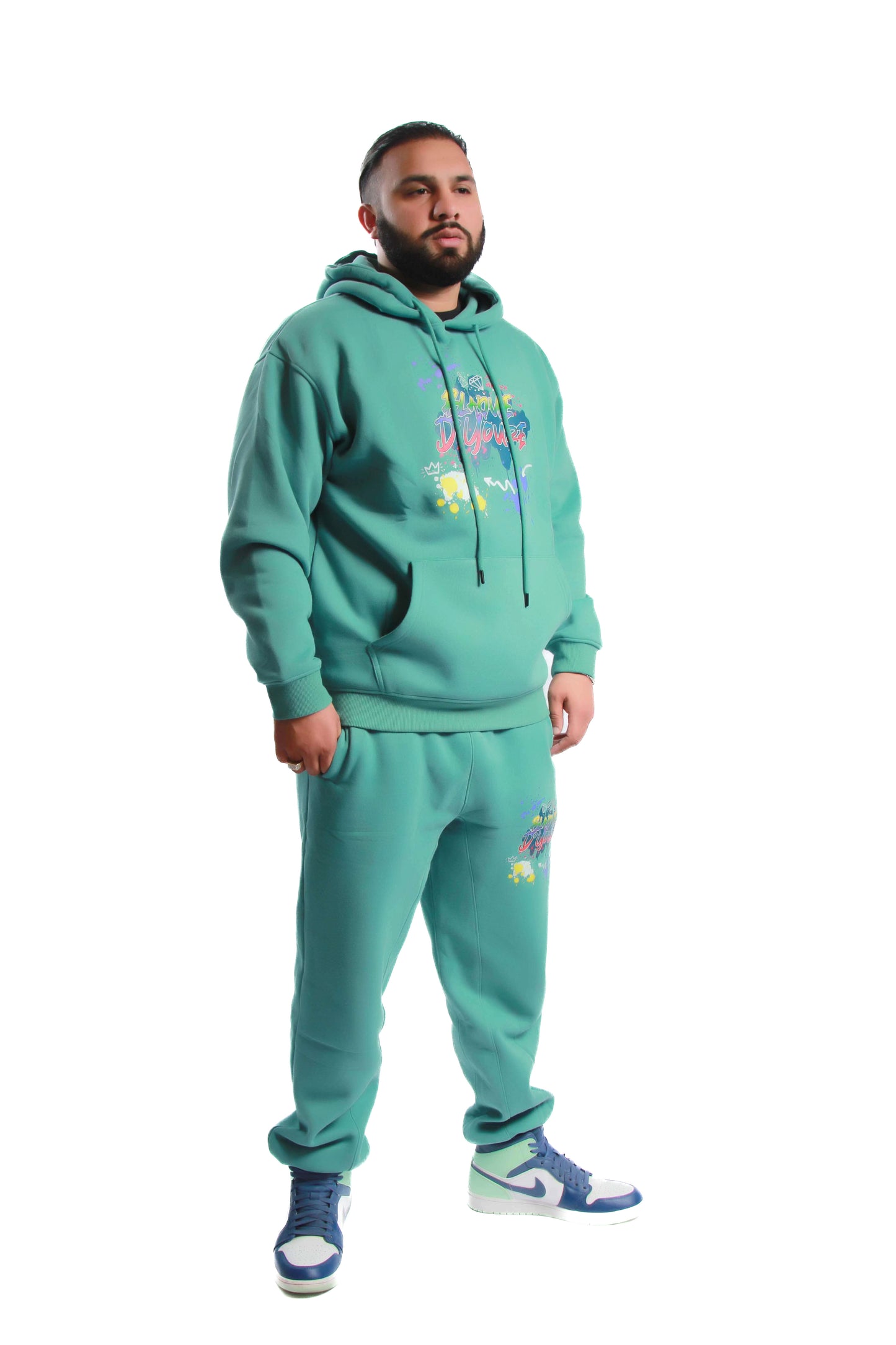 Blaque D' Youre Sweatsuit-Mint Green