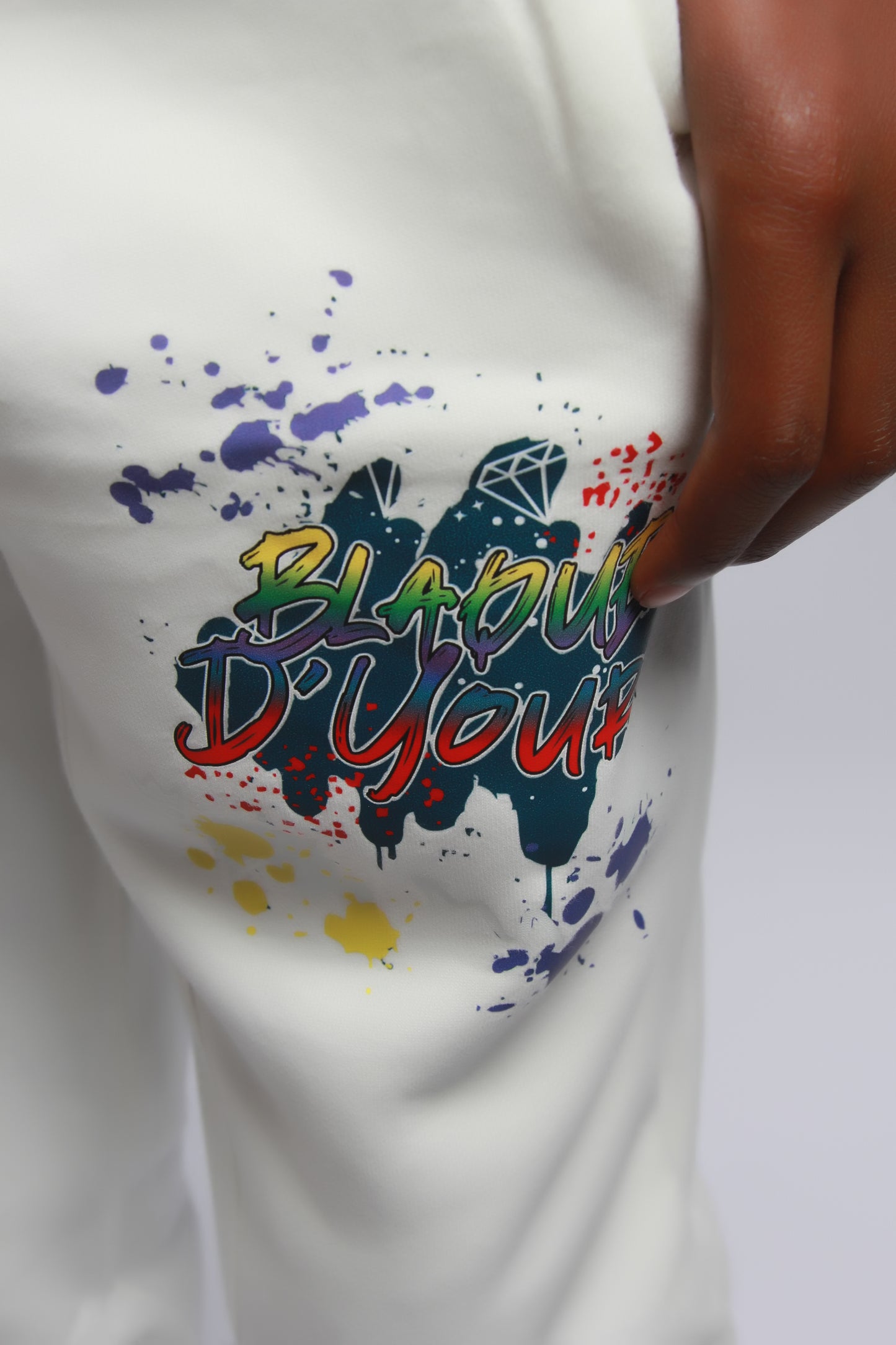 Blaque D' Youre Sweatsuit-White