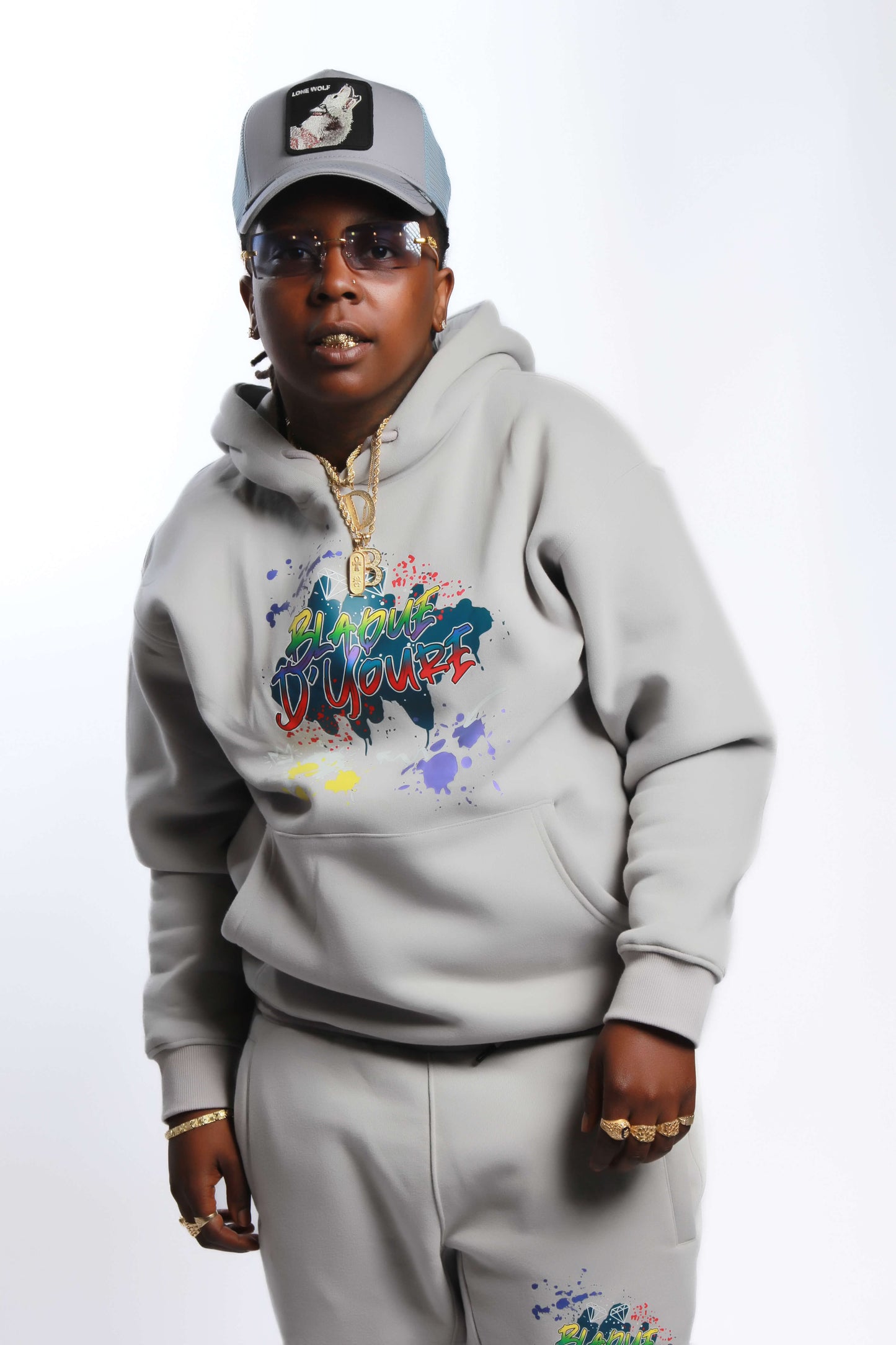 Blaque D' Youre Sweatsuit-Grey