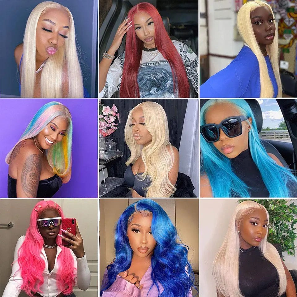 613 Straight/Body Wave Bundles RAW 13 By 4