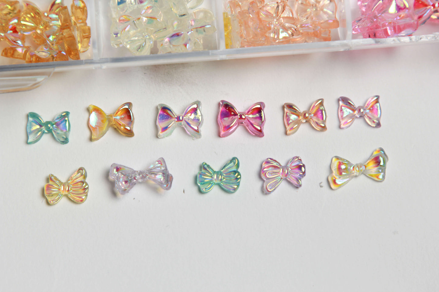 125 Pieces 3D Bow Tie Nail Charms