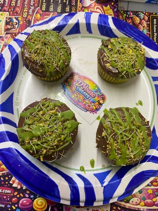 Dubai chocolate cupcakes